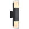 Modern Black Wired Outdoor Wall Sconce