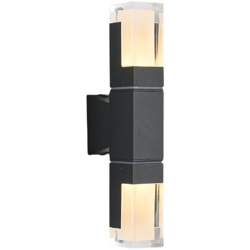 Modern Black Wired Outdoor Wall Sconce