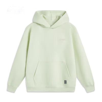 Li-Ning Anti-Five Series Letter Hooded Comfortable Breathable Versatile Loose Sweatshirt Men Sweatshirt Soft-Water-Green AWDV029-4