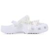 Crocs Classic clog Spring Letter SDS EVA Preppy Cute and Sweet Versatile Classic Beach Trendy Korean Hole Shoes Unisex White