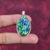 Abalone Shell 925 Solid Sterling Silver Pendant, Handmade Gemstone Pendant Jewelry, Gifts For Wife Brand New Pendant
