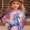 Cartoon Cute Long Sleeved Soft Comfortable Fashionable Top Girls Children