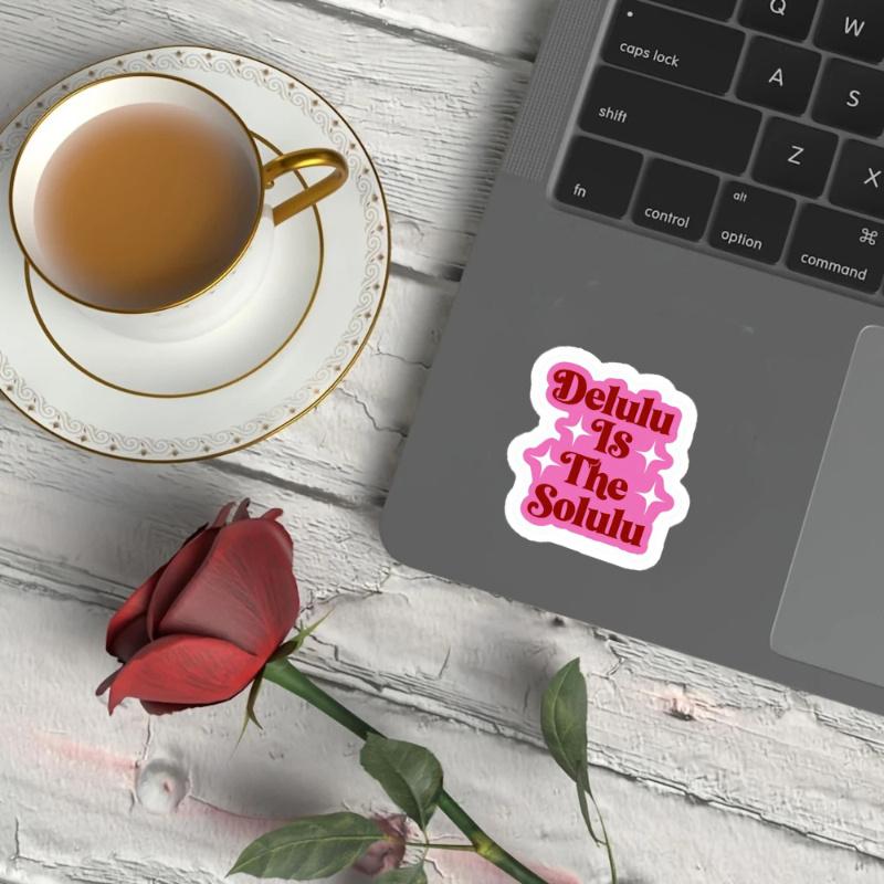 Fuel Your Delusions/ Delulu Is The Solulu Sticker/ Meme/ Manifesting/ Water Bottle Sticker