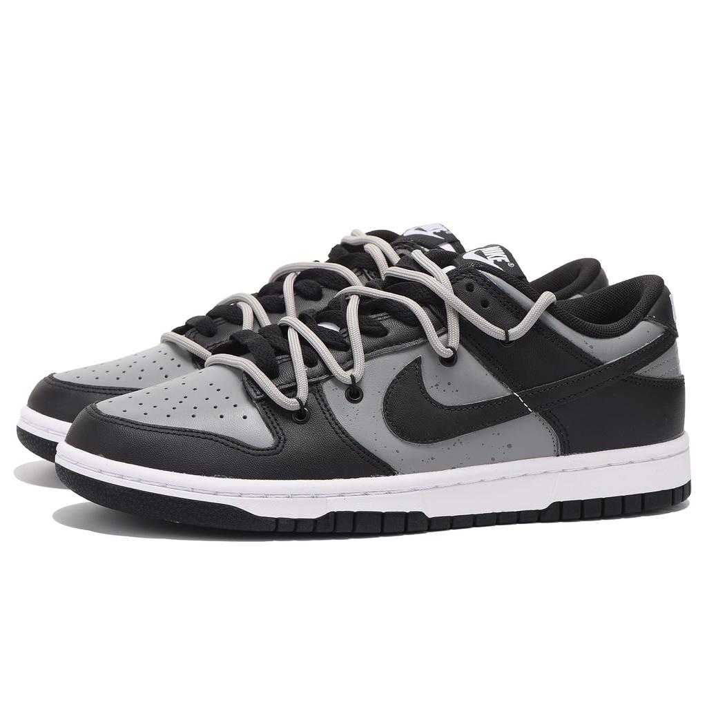 Nike Dunk Low Leather Low Top Skateboard Shoes Men's Black Gray DD1391-100(Team - SBOX)