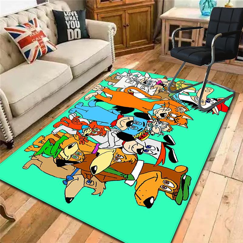 Vibrant Cartoon Animal Print Rug Floor Mat for Living Room or Bedroom Soft and Comfortable Carpet a Gift for Birthday and Holiday.ZFF0913239