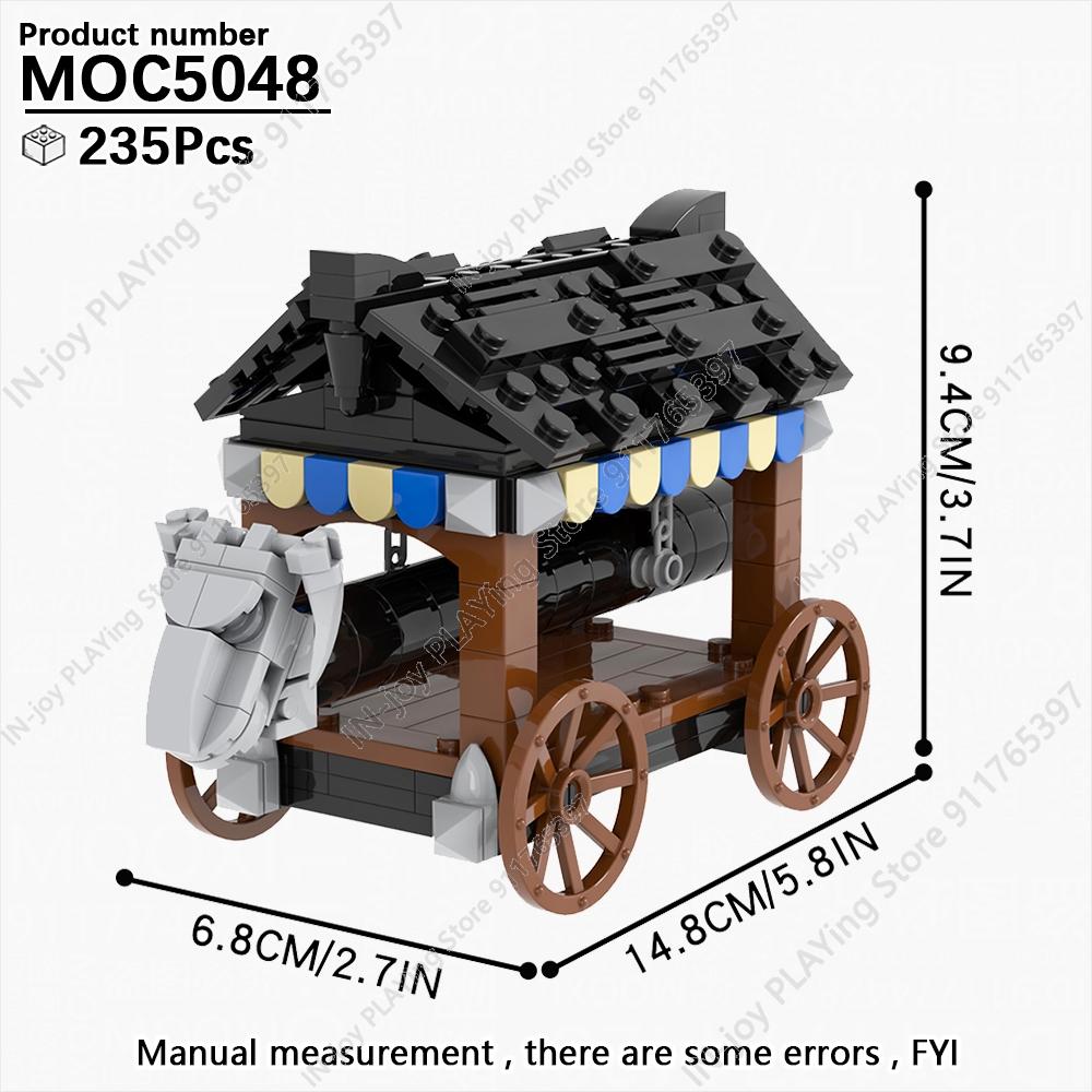 MOOXI Medieval Building Blocks Set Military War Castle Knight Carriage Crossbow Siege Vehicles Model MOC Bricks Toy For Boy Gift