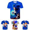 Stylish Sonic The Hedgehog Kids T-shirt With Colorful Cartoon Design For Boys And Girls