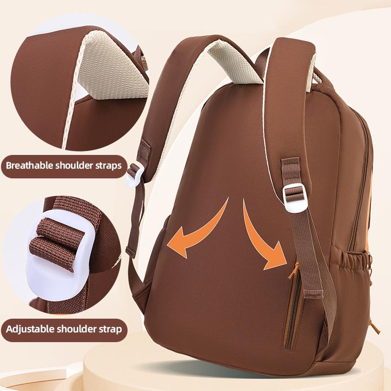 7pcs Sets Kapibala Schoolbag Students Second To Sixth Grade Children Boys Load Relief Durable Capybara Large-capacity Backpack