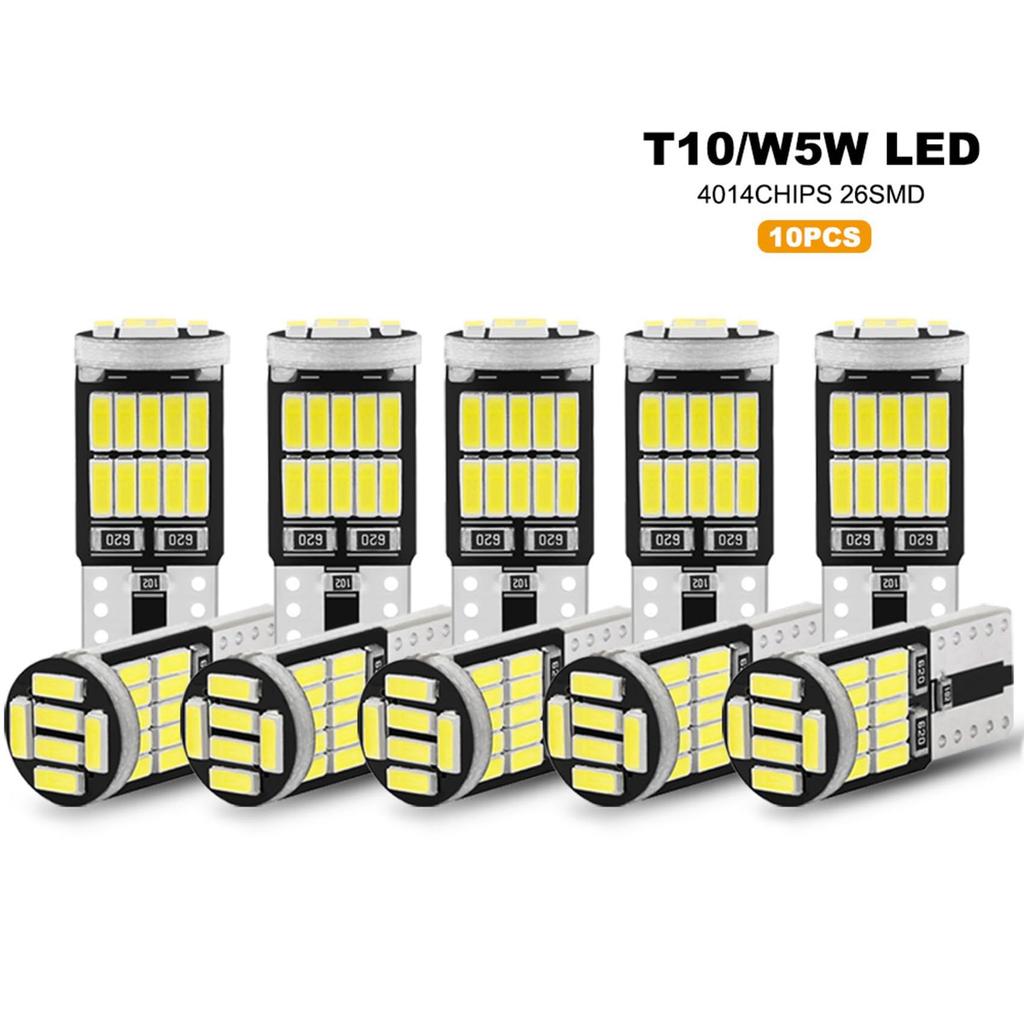 Swagell 20pcs W5W T10 LED Bulb 4014 26SMD Car Dome Roof Lamp License Plate