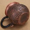 Vintage Copper Mini Coffee Mug,Camping Water Mug Handcrafted Hammer Texture Handle Juice Cups Home use Drinking 200ml Tea Cup