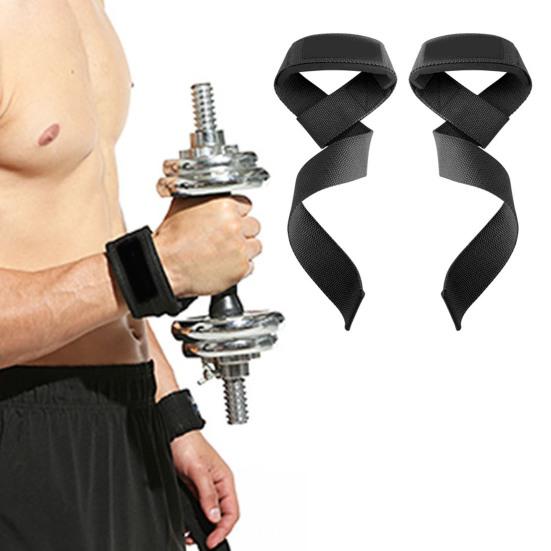 1 Pair Lifting Strap Men Women Anti-Slip Weightlifting Grip Band Bodybuilding Powerlifting Strength