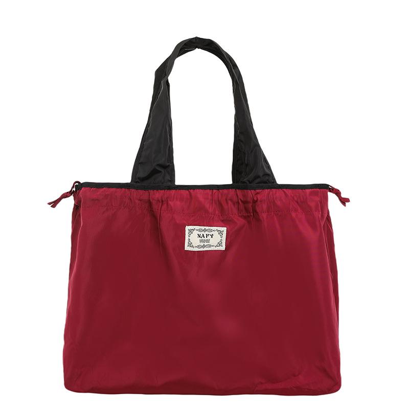 Foldable Cross-Border Travel Mommy Bag: Large Capacity, Lightweight Handbag for Shopping and Clothes Storage