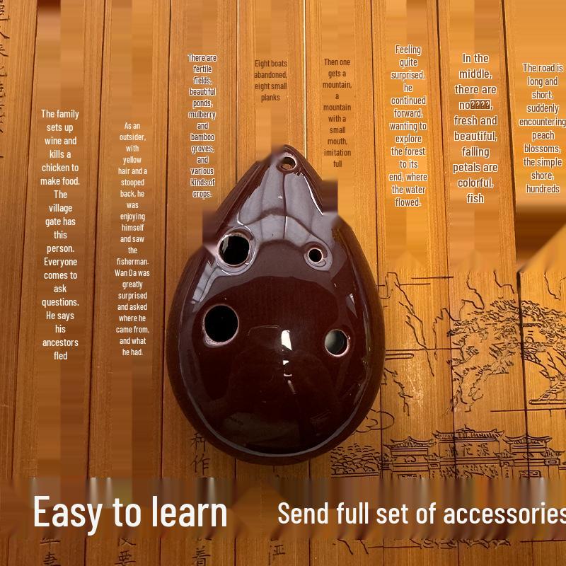 Six-Hole AC Key Ocarina for Beginners - Children's Musical Instrument Tao Xun