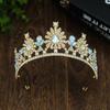 Multicolor Bridal Crown Luxury Queen Princess Tiara Baroque Pageant Crown  Hair Dress Accessories