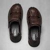 39-48 Sommer Herren Zehengeschlossen Übergröße Echtes Leder Freizeit Sandalen Outdoor Wandersandalen