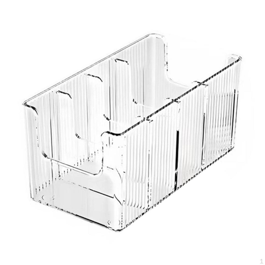 Acrylic Belt Organizer Space Saving Clear Compartment Storage Bin Easy Access Box for