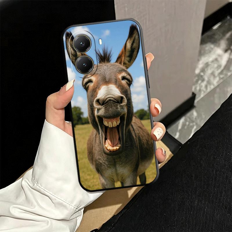 Funny Donkey Animal Soft Phone Case for Xiaomi Poco X5 X6 X7 X8 Pro Max X3 F7 F8 Ultra M8 M7 M6 M5 Redmi 15 15C 14C 13C 12C X4 F