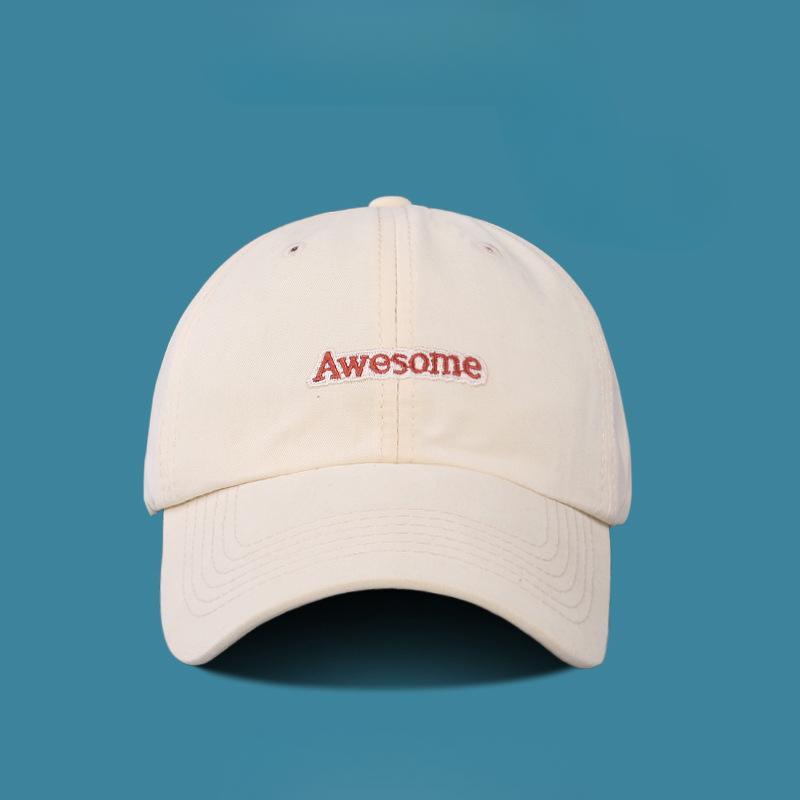 Wide and Widen The Brim To Show Off The Face of A Small Baseball Hat for Women Suitable for Big Face Round Face Large Size Korean Style Baseball Cap