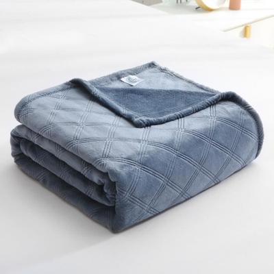 Microflannel Blanket 150x230 Cm Navy Blue - 360gsm