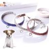 Pendant Heart Shaped Bright Rhinestone Pet Collar Crystal Necklace Dog Accessories Pet Supplies