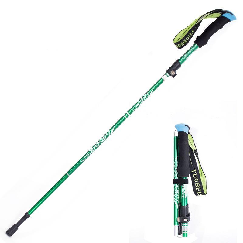 Ultralight Folding Aluminum Trekking Pole for Outdoor Hiking and Camping