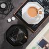 Creative ceramic cups and saucers luxury coffee cups set mugs Phnom Penh tray with spoon coffee cup