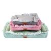 Small Dog Pet Nests Fashionable and Fresh Cat Wooden Ear Edge Square Nest Summer Cool Nest Cat Bed Dog Nests Pet Products