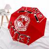 1pc Alpha Sigma Tau Sorority Pattern Folding Umbrella | Automatic, Portable Travel Design, Unisex, Ideal for Halloween, Christ