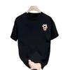 Round Neck Printed Short Sleeved Men's Summer Pure Cotton Loose and Stylish Half Sleeved T-shirt with a High-end Feel