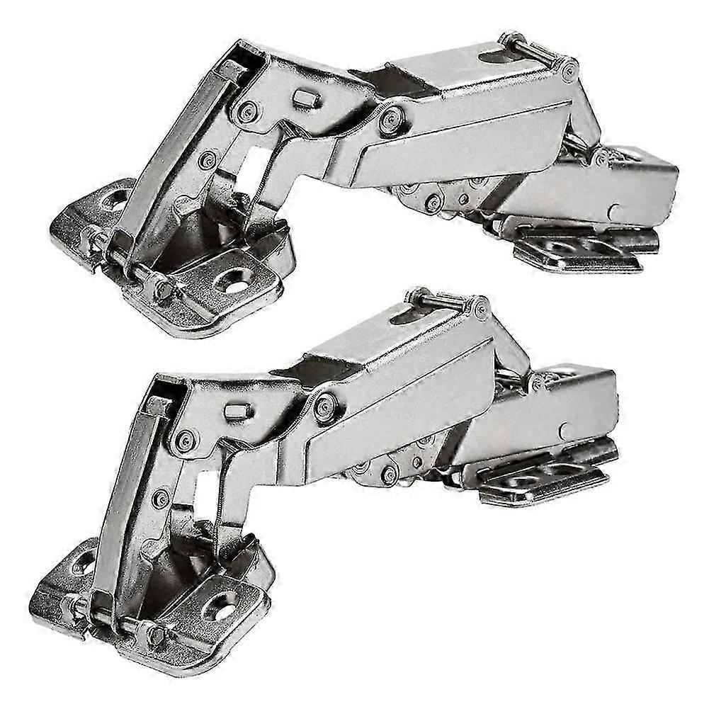2 Stück 175 Grad Scharniere Rahmenlose Schranktüren Scharniere Verdeckt Hydraulisch Verstellbar