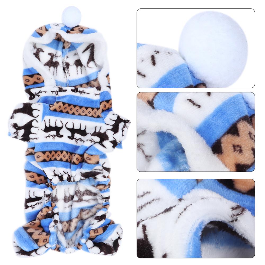 Autumn Winter Soft Plush Dog Clothes Hoodies for Small Dogs Puppy Overall Clothing Outfit