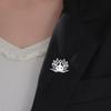 Cazador Yoga Lotus Meditation Lapel Pins Men Women's Brooch Stainless Steel Amulet Pins Backpack Badges Jewelry Gift 2026 New