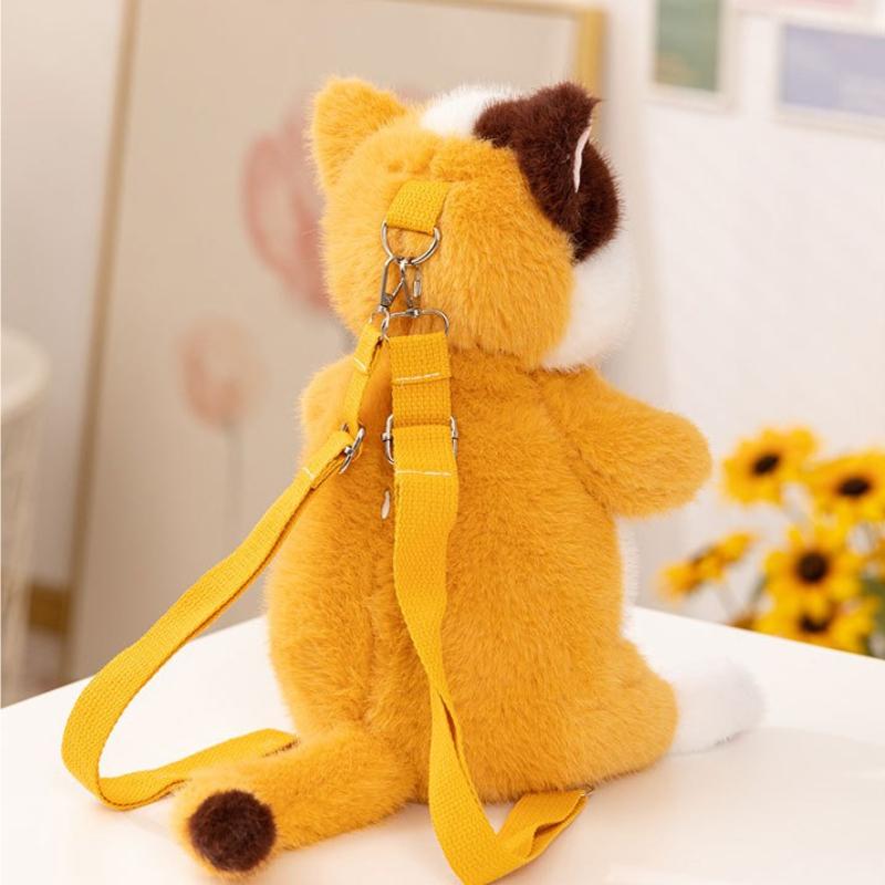 2026 Simulation New Cat Simulation Storage Bag Girl Backpack Birthday Gift Beautiful Fashionable Cute Soft Touch Skin Friendly