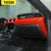 TESIN Car Center Console Panel Decoration Cover Frame Stickers Accessories For Ford Mustang 2015 2016 2017
