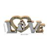Holz Dekorative Liebeszeichen Retro Hochzeit Tischaufsteller Tischschmuck Süßes Geschenk für Valentinstag Erntedankfest Handarbeit
