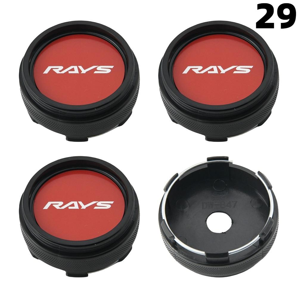 1 Zestaw/4 Szt. Średnica Zewnętrzna 66 MM / Średnica Wewnętrzna 62 MM Kołpaki Felg RAYS VOLK VR GRAM Logo Kołpak Środkowy Koła Pokrywa Koła Kołpaki Piasty Akcesoria do Opon Samochodów Sportowych