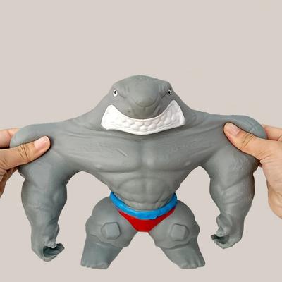 Giant Horror Shark  Animal Tiger Gorilla Anti Stress Shaping Slow Rebound Adult Squeeze Pull Stress Relief Toys Birthday Gift