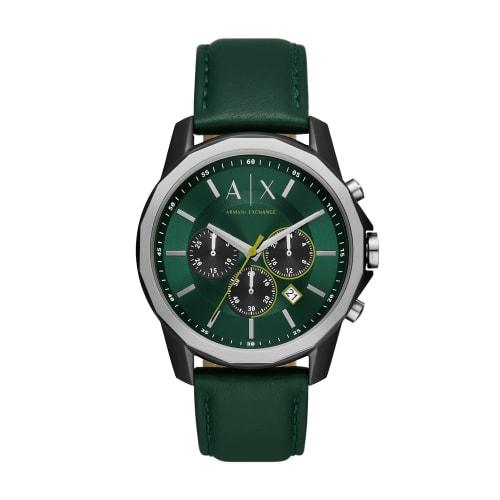 

Armani Exchange Chronograph Green Leather Watch