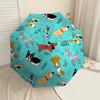 1PC Doggy Sit Umbrella-8-Rib Reinforced, Automatic Open, Lightweight & Durable, Cute Fashion Accessory for Outdoor-A1260