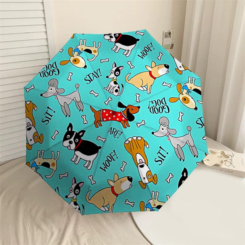 

1PC Doggy Sit Umbrella-8-Rib Reinforced, Automatic Open, Lightweight & Durable, Cute Fashion Accessory for Outdoor-A1260
