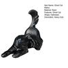 Halloween Ghost Cat Statue Glow-in-the-dark Black White Ghost Cat Resin Figurine Ornament Desktop Decoration Cat Lovers Gift