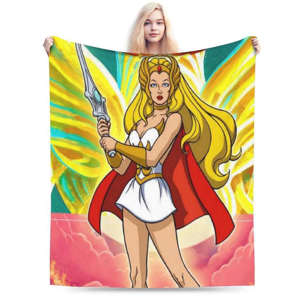 Cozy She-Ra and the Princesses of Power Blanket Merch Sofa Decorative  Blanket Throw Ultra-Soft Fleece for Car