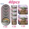 Star Waring Yoda Baby Theme Birthday Party Decoration Plate Napkin Cup Balloons Banner for Boys Favor Baby Shower Supplies Gifts
