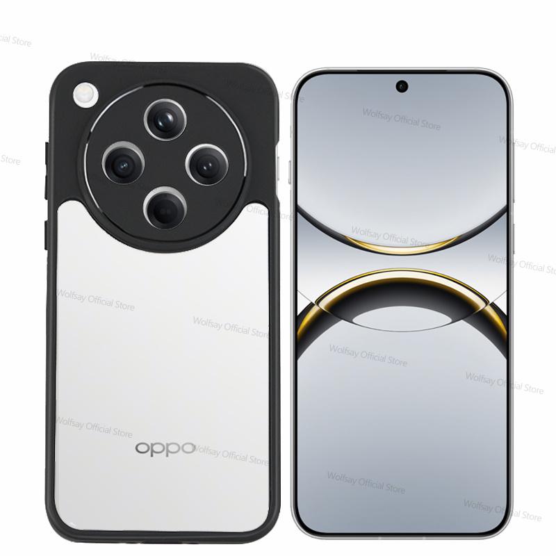 For OPPO Find X8 Case For OPPO Find X8 Cover Funda Luxury Clear PC + TPU Shockproof Protective Phone Back Cover For OPPO Find X8