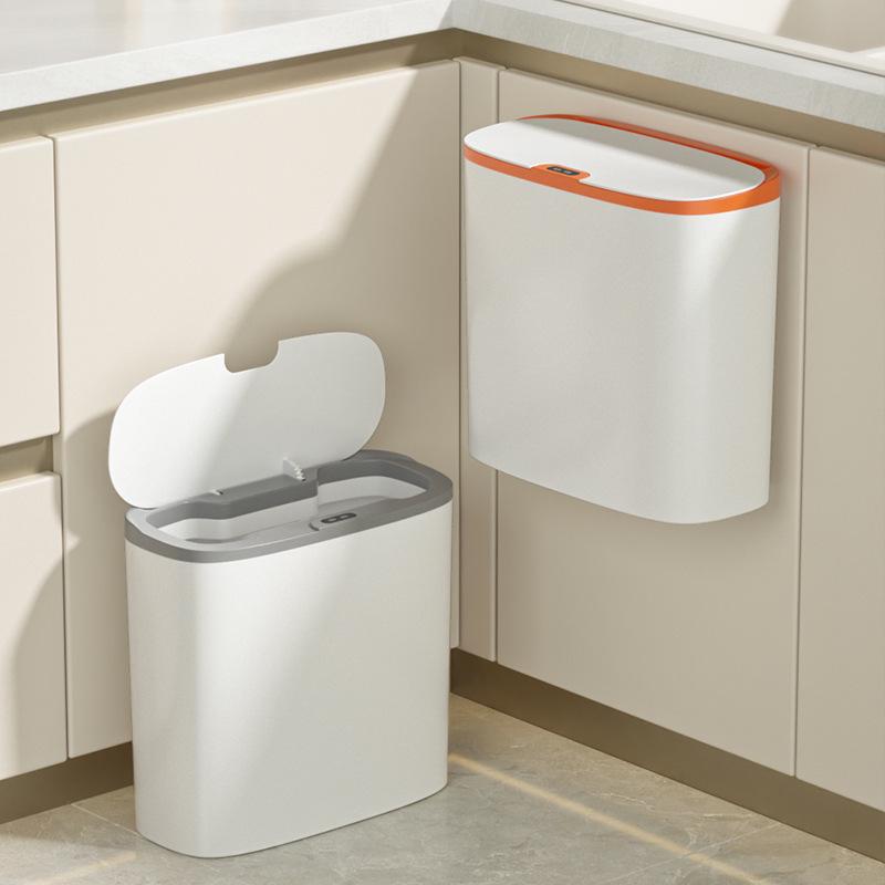 Smart Induction Wall-Mounted Trash Can: Quick Sensing & Easy Disposal for Bathroom