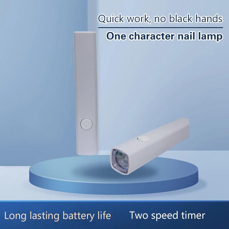Mini Lâmpada de Unha Portátil Secador Caneta Uv Led Cura Esmalte Gel Todos os Géis Ferramenta Cabine Lanterna de Dedo Único Lâmpada Equipamento de Nail Art