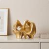 Abstract Ornament Hollow Geometric Sculpture Sculptural Tabletop Decorative Piece for Living Room,