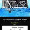 Ultra-Bright LED Headlight Assembly with Dual-Lens Flowing Turn Signal for Jiefang Tian V Han V Tu V