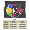 Hollow Knight Silksong Blanket  Warm Funny Plush Throw Blanket For Children Bedroom Flannel Bedspread Bed Cover