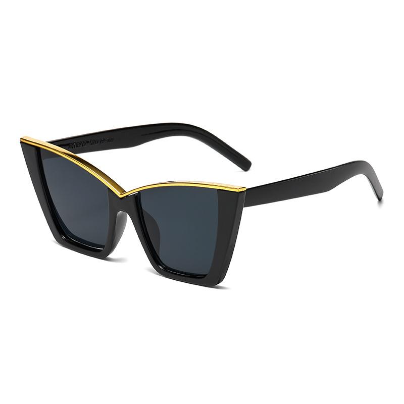Neue Vintage Cat Eye Sonnenbrille Damen Herren Marke Quadratische Sonnenbrille Große Brille Oculos De Sol für Männlich Weiblich Speziell Geformt